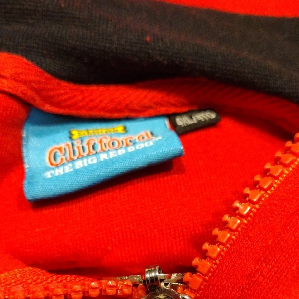 Red Hoodie with Cartoon Dog Design - Picture 5 of 6